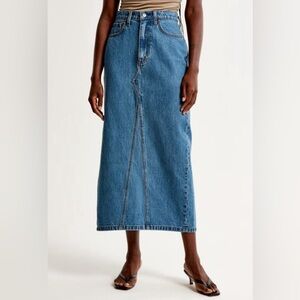 Abercrombie & Fitch High-Rise Denim Skirt - NEW! - Size 14 Petite